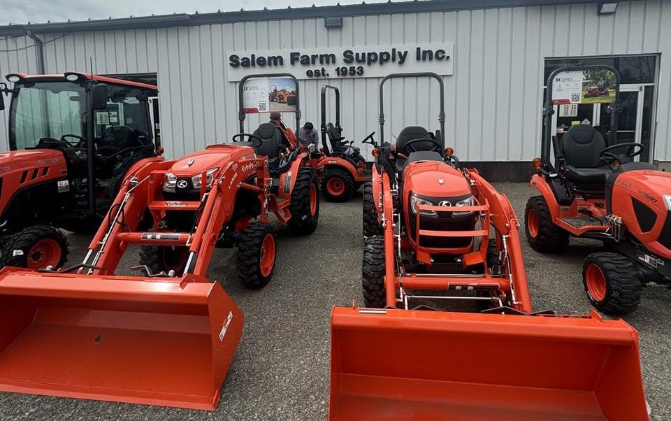 Kubota Tractors in front of Claverack Store